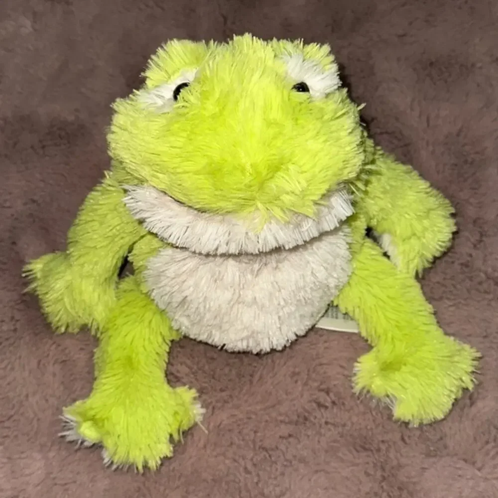 Warmies Green Frog Plush 9” Weighted Comfort Lavender Scent Fluffy Soft